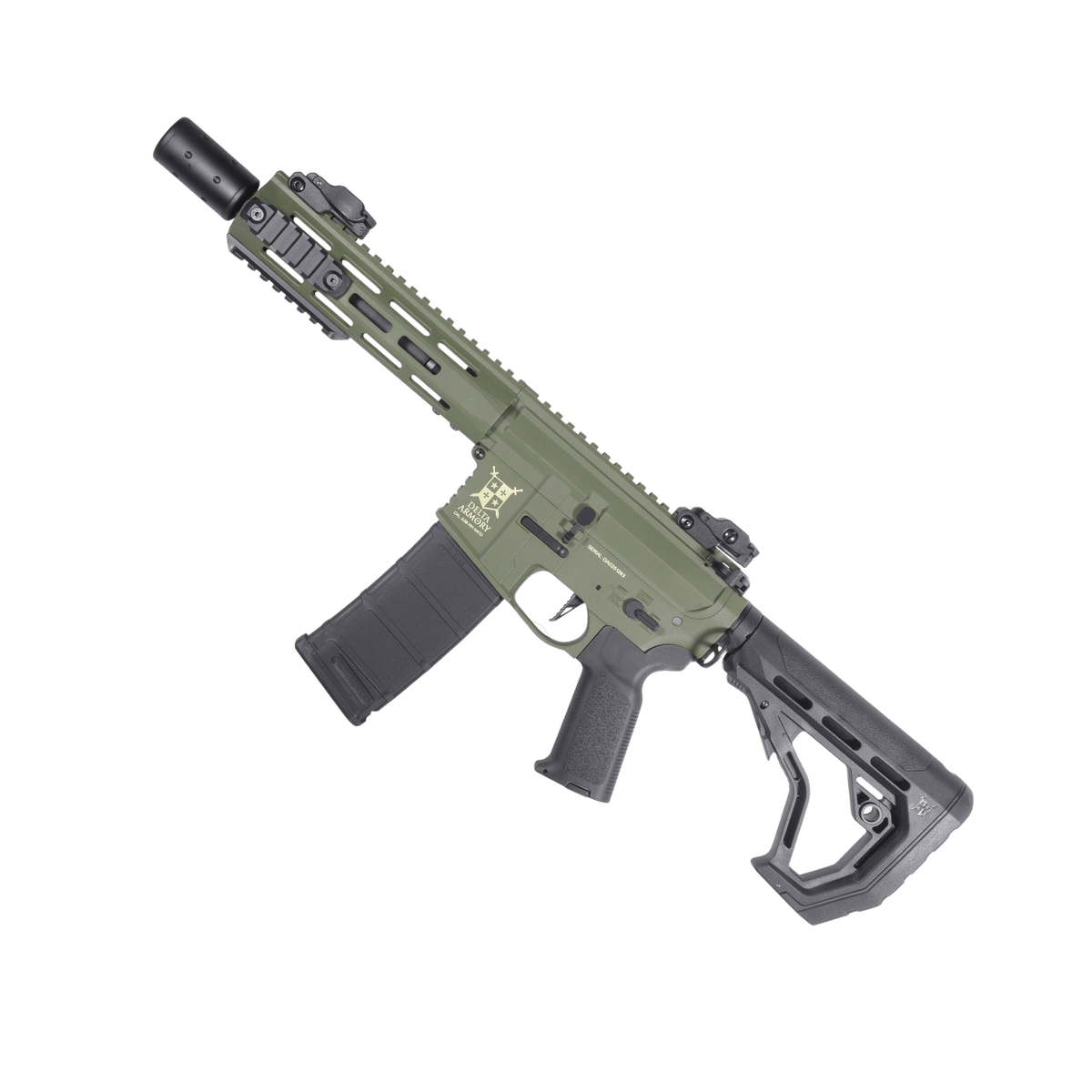 Delta Armory M4 AR15 M-LOK SilentOps 8'' Charlie HAKİ Airsoft Tüfek