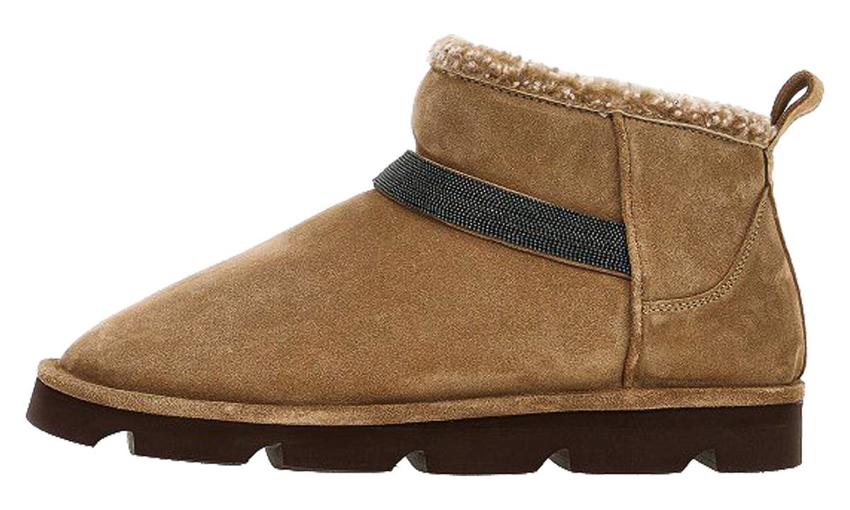 Leather Shearling Lined Ankle Boots WMNS "Brown" BRUN2456
