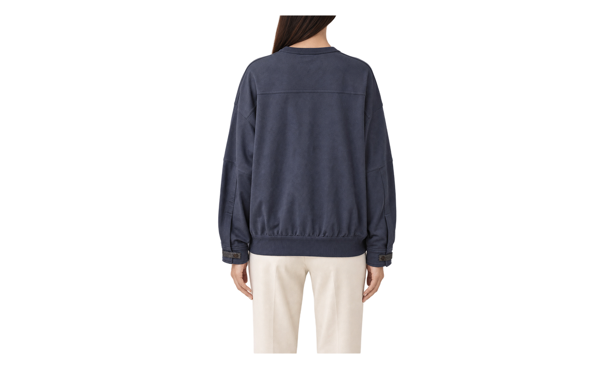 Cotton Sweatshirt WMNS "Dark Blue" BRUN2469