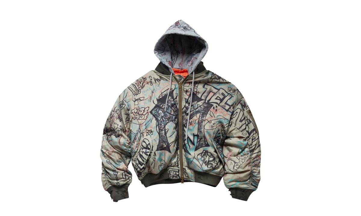 Graffiti Bomber Jacket "Green" MOWSS26MODWJKT01 GREE