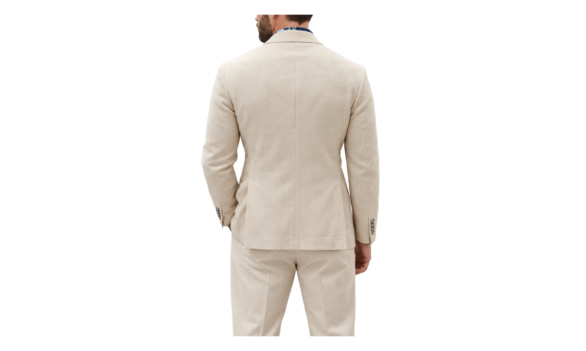 Wool Double Breasted Jacket "Sand" BRUN2385