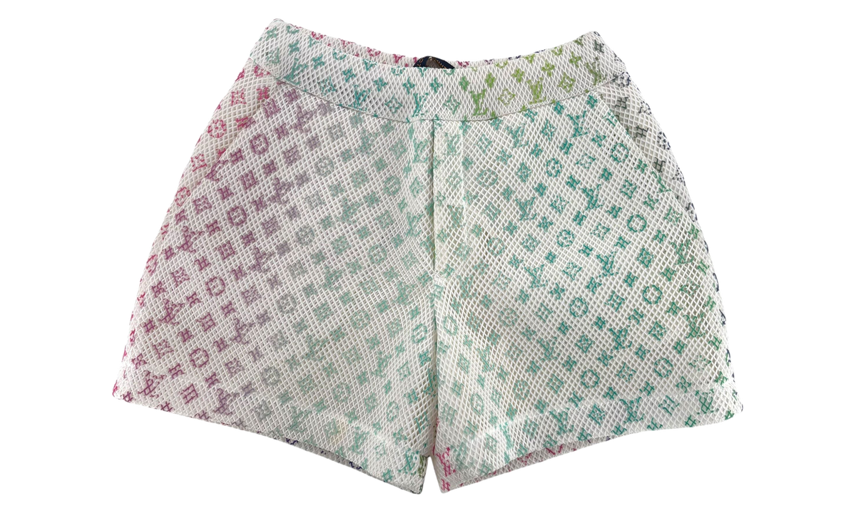 Amen Break Gradient Monogram Mesh Shorts "White Multi" 1A9V7J
