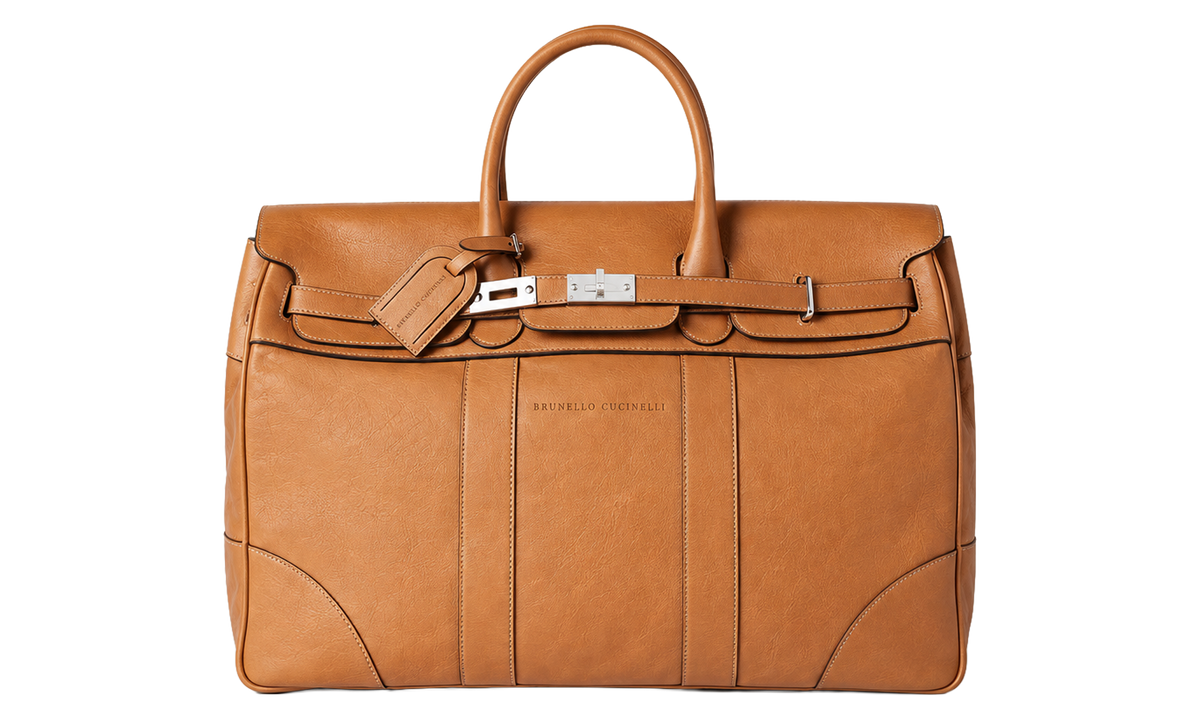 Leather Large Bag "Natural" BRUN2340