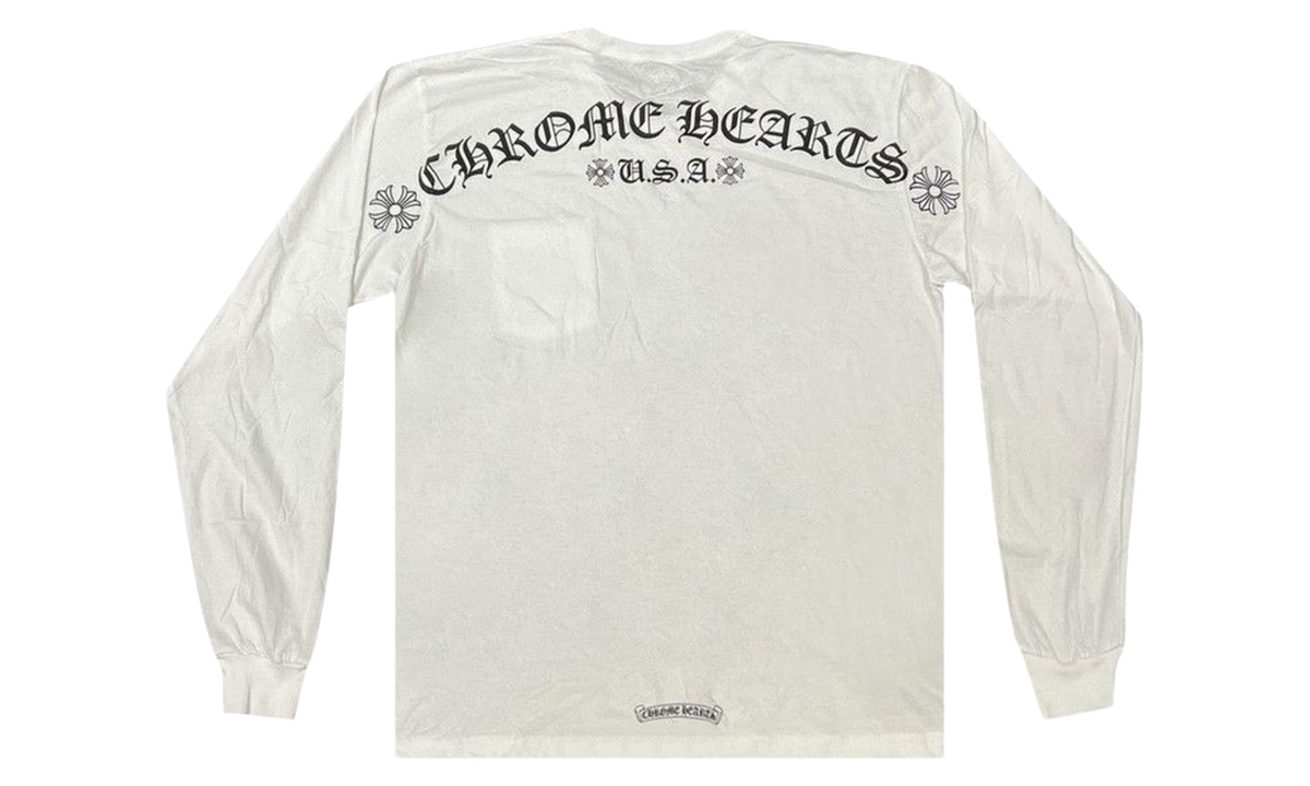 Scroll Logo Pocket Long-Sleeve Tee "White" CHRM1926