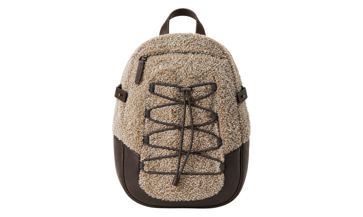 Leather Backpack WMNS "Brown / Metallic Earth" BRUN2471
