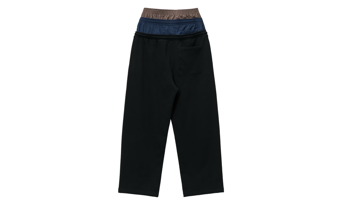 3 Layered Sweat Pants "Black" PI00044
