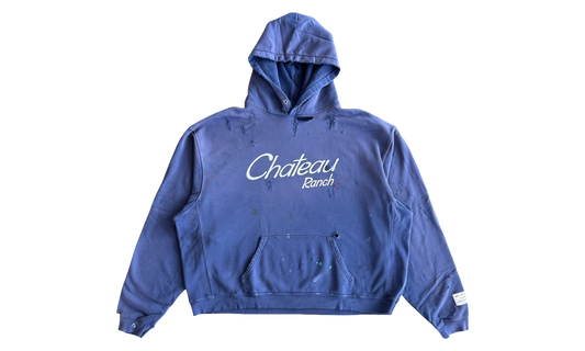 Chateau Ranch Paint Splatter Hoodie "Navy & White" GD419
