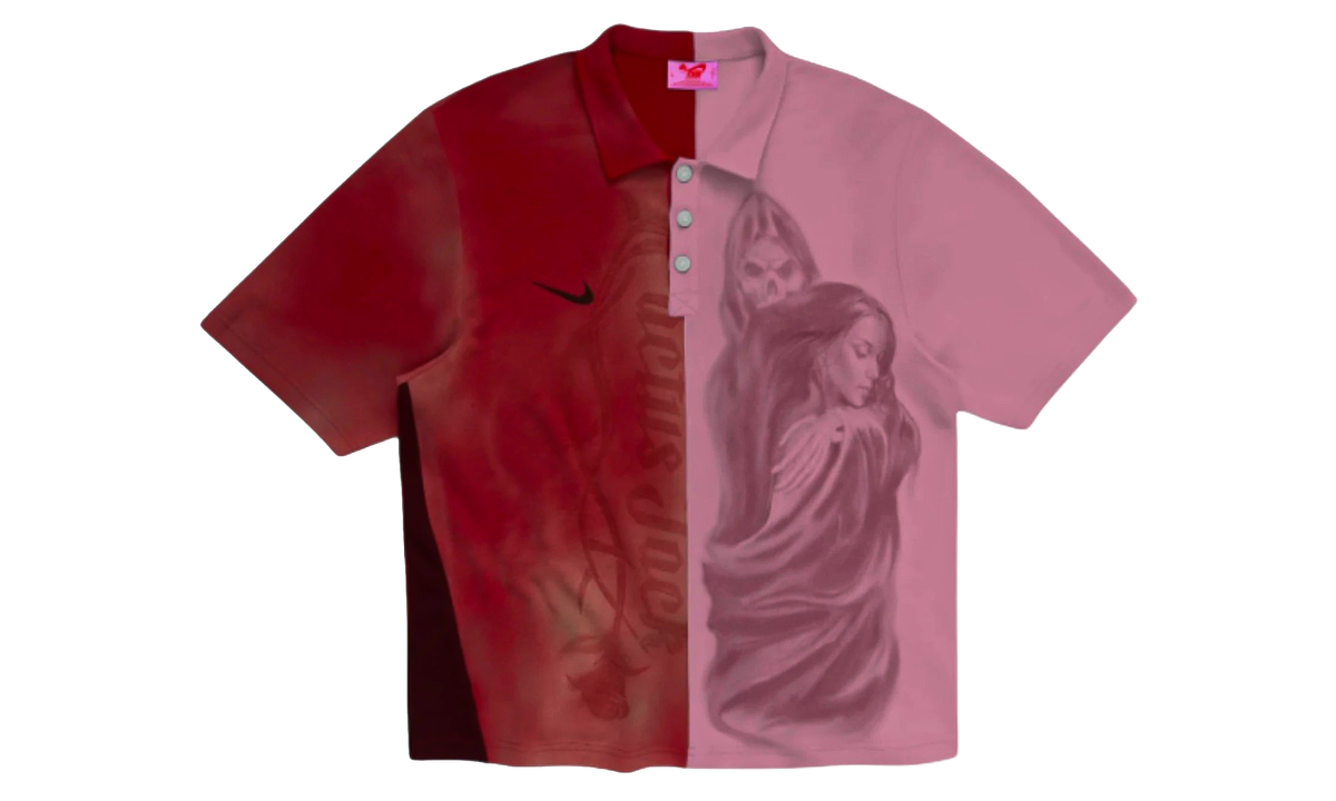 Nike Split Heavy Wash Polo "Pink/Red" TSUC114