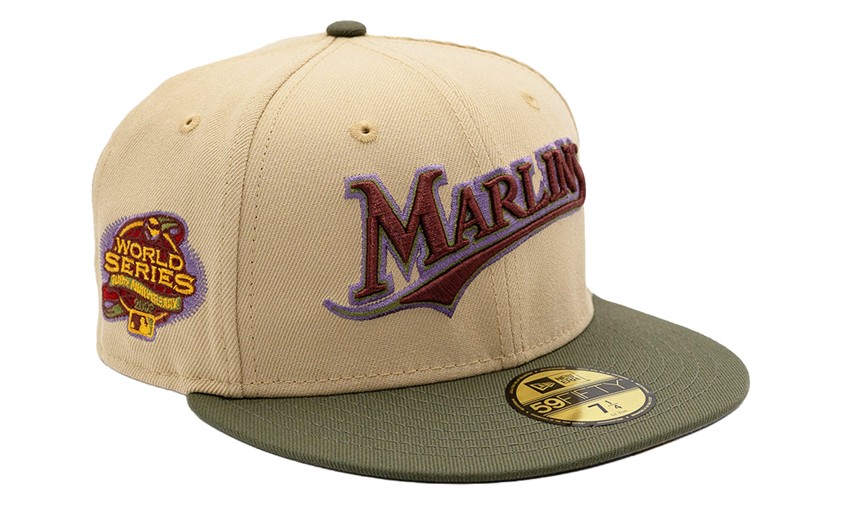 59FIFTY Florida Marlins Script 100th World Series "Vegas Gold" 70819802