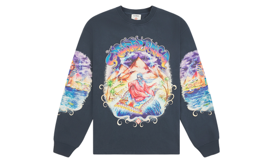 Eveil Ancestral Printed Long-Sleeve Tee "Dark Navy" MAW26 JTS 102 01
