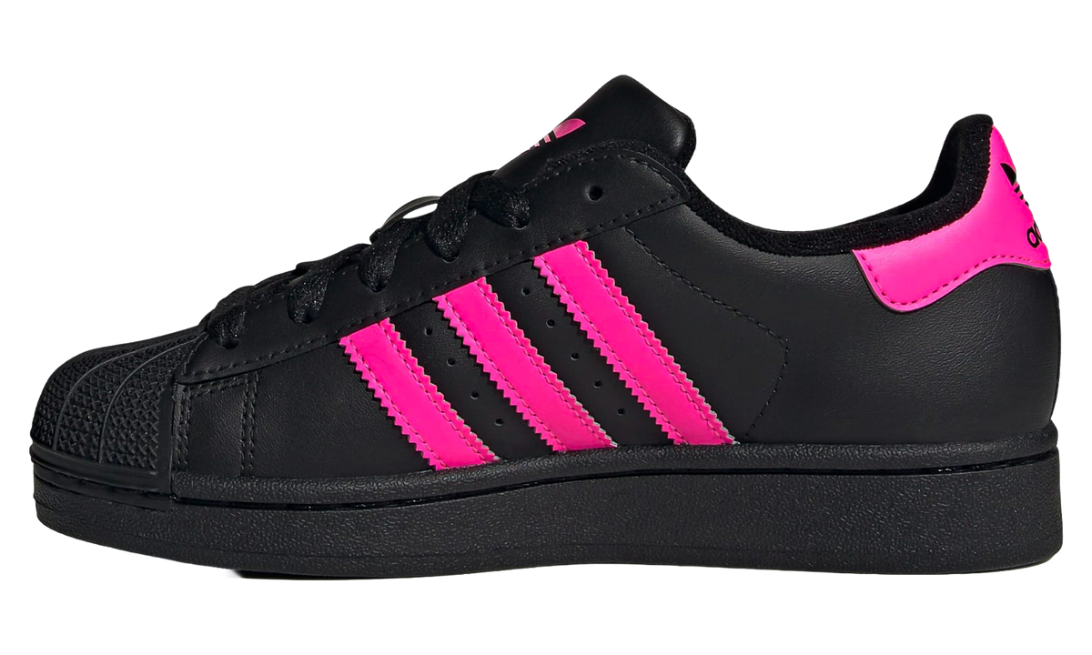 Superstar II GS "Core Black Lucid Pink" JQ0284