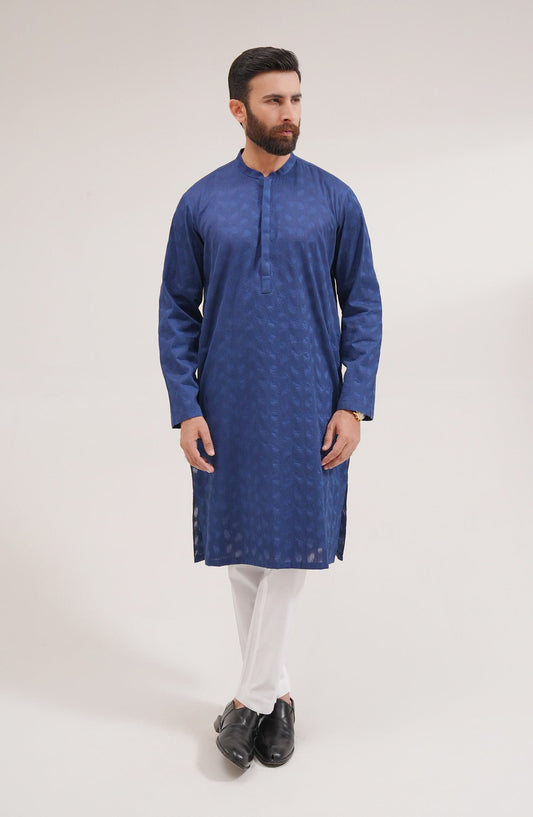 Men's Embroidered Kurta - SMK709125