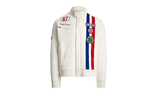 Stretch Double Knit Racing Jacket "White" 710972332001