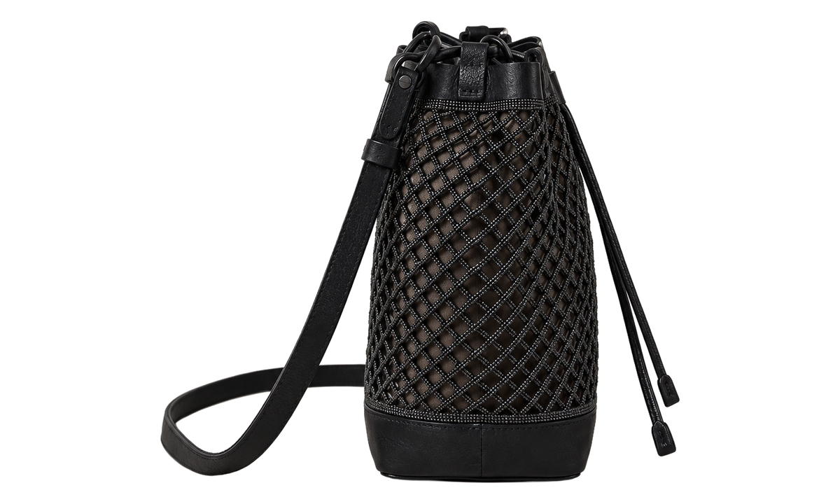 Leather Mesh Bag WMNS "Black" BRUN2440