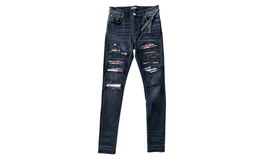 Tie-Dye Patch Thrasher Jeans "Aged Black" SS22MDS006 023 AGED