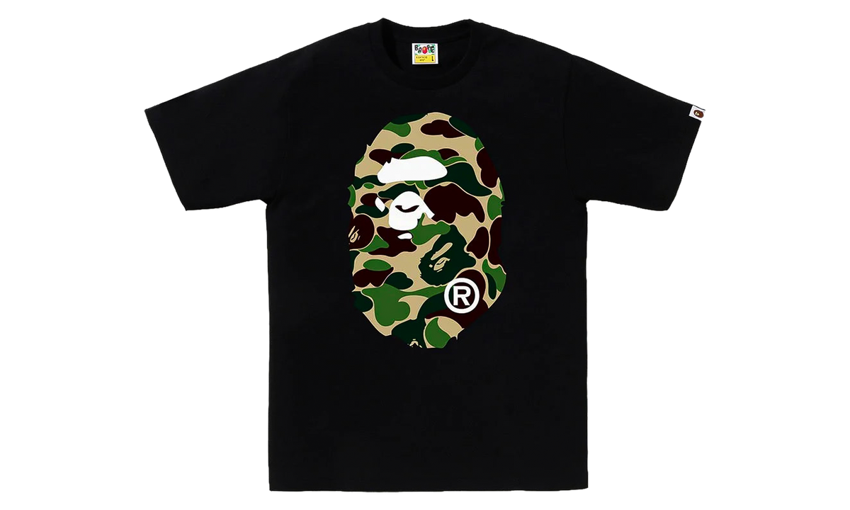 ABC Camo Big Ape Head Tee "Black / Camo" 001TEL801006MBK0