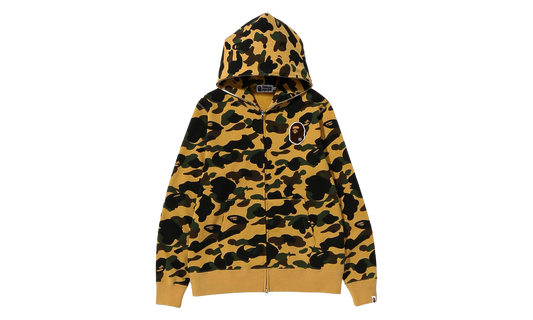 1St Camo Ape Head Patched Full Zip Hoodie (FW22) "Yellow" 1I80 115 016